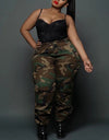 4xl 5xl Plus Size Camouflage Print Pants