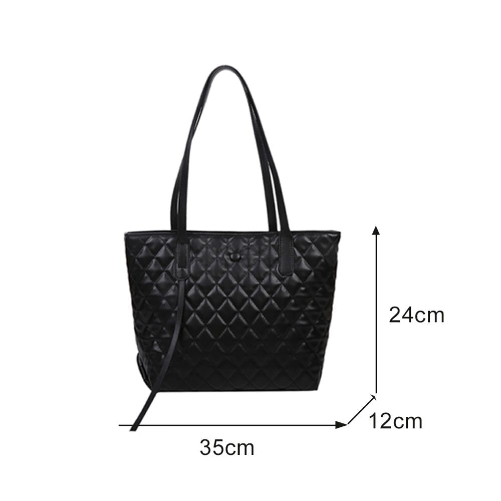 Large Capacity Leather Top-handle Tote Bag - Fashion Damsel