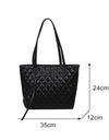 Large Capacity Leather Top-handle Tote Bag - Fashion Damsel