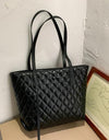 Large Capacity Leather Top-handle Tote Bag - Fashion Damsel