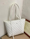 Large Capacity Leather Top-handle Tote Bag - Fashion Damsel