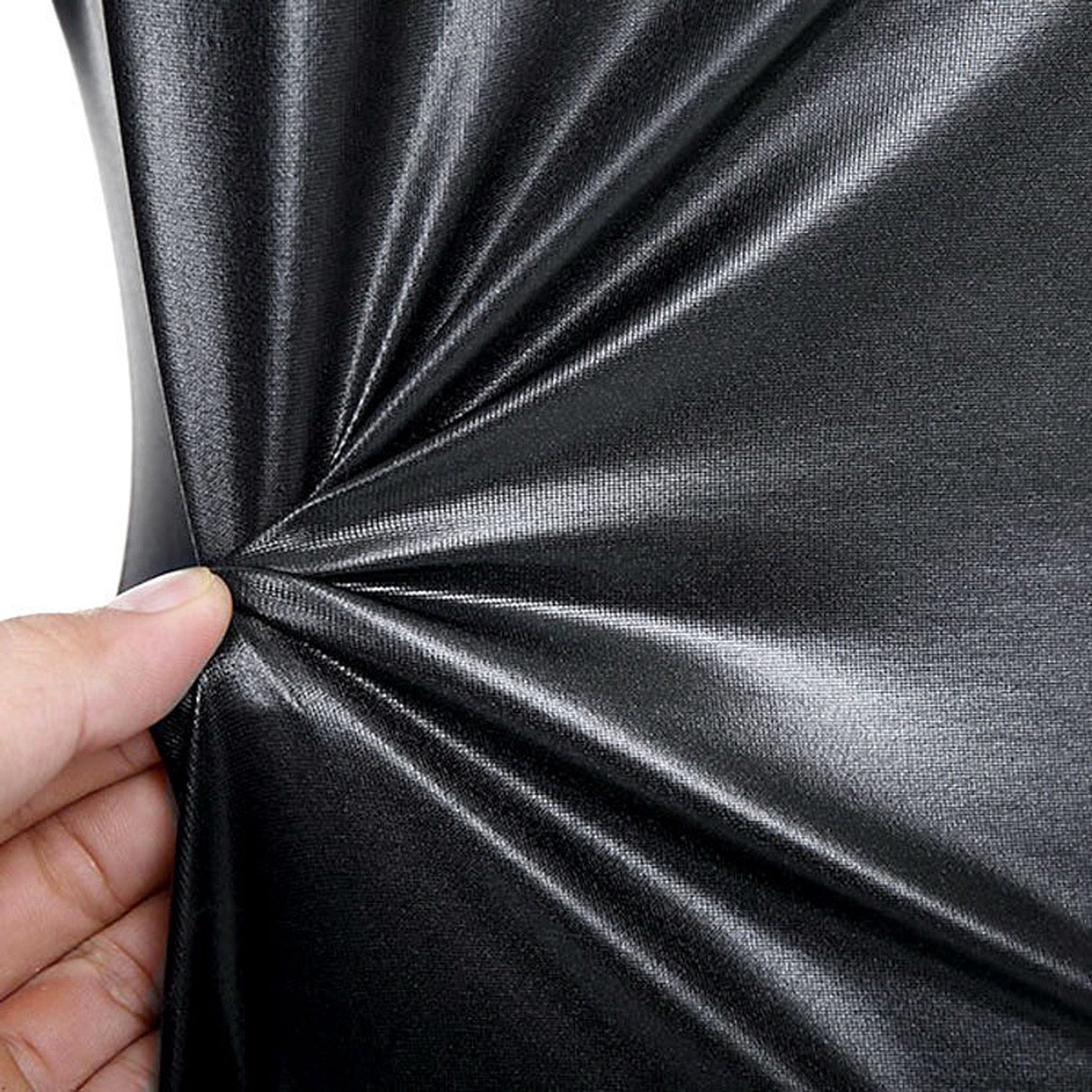 High Waist Leather Skirt Solid Colors For Office and Daily - Fashion Damsel