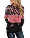 Small-3XL Leopard Splicing Tops For Women Oversized Long Sleeve Hooded Shirt - Fashion Damsel