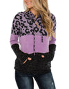 Small-3XL Leopard Splicing Tops For Women Oversized Long Sleeve Hooded Shirt - Fashion Damsel