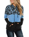 Small-3XL Leopard Splicing Tops For Women Oversized Long Sleeve Hooded Shirt - Fashion Damsel