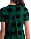 Plaid Blouse Cotton Tops - Fashion Damsel