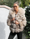 Luxury Faux Fur Winter Jacket with Fur Hood - Fashion Damsel