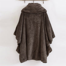 Load image into Gallery viewer, Thick Plush Batwing Turtleneck Coat - Fashion Damsel
