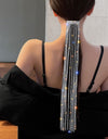 Long Tassel Full Rhinestone Hairpins for Women