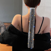 Load image into Gallery viewer, Long Tassel Full Rhinestone Hairpins for Women
