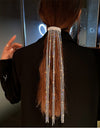 Long Tassel Full Rhinestone Hairpins for Women