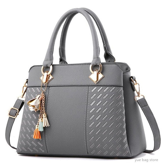 Top-Handle Embroidery Cross body Bag - Fashion Damsel