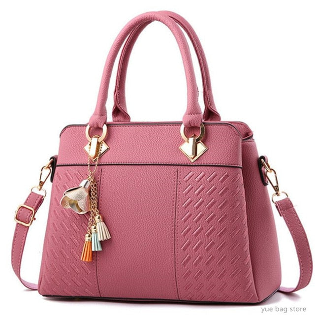 Top-Handle Embroidery Cross body Bag - Fashion Damsel
