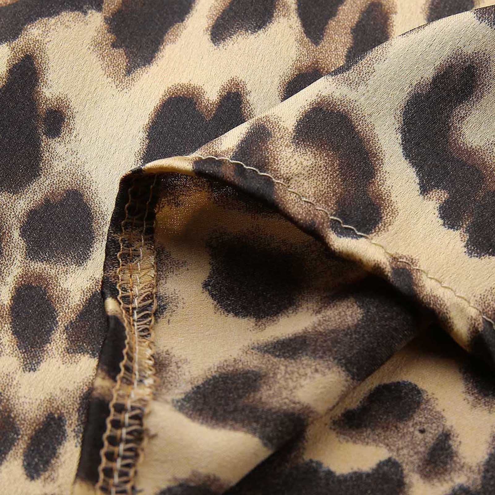 Plus Size High Low Leopard Blouse Loose Top Pullover - Fashion Damsel