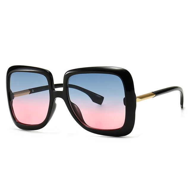 Retro Vintage Square Oversized Sunglasses - Fashion Damsel