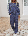 Women Leopard Print 2-Piece Tracksuit Set - Fashion Damsel