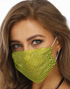 Reusable Washable Fashion Face Mask With Rhinestones - Fashion Damsel