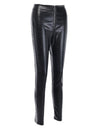 Leather Pencil Pants With High Waist Zipper Fly Crocodile Pattern - Fashion Damsel