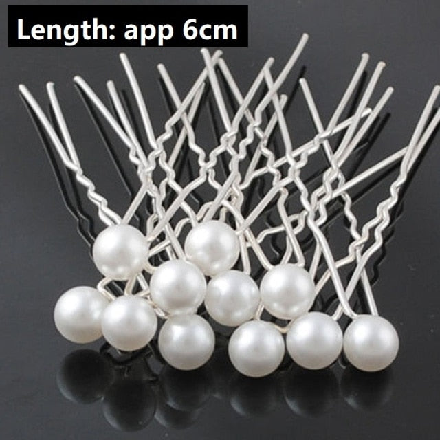 50/20 pcs/pack Women Flowers Hairpin Stick