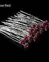 50/20 pcs/pack Women Flowers Hairpin Stick