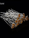 50/20 pcs/pack Women Flowers Hairpin Stick