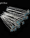 50/20 pcs/pack Women Flowers Hairpin Stick