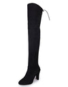 Elegant Over The Knee Suede Long Boots - Fashion Damsel