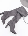Elegant Over The Knee Suede Long Boots - Fashion Damsel