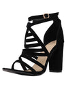 Cross Ankle Strap Bandage Heels - Fashion Damsel