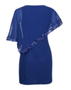 Plus Size Sexy Chiffon Sequins Dress - Fashion Damsel