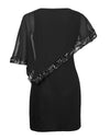 Plus Size Sexy Chiffon Sequins Dress - Fashion Damsel