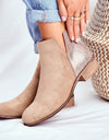 Zip-Up Leather Ankle Boots - Fashion Damsel