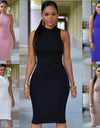 Back Hollow Out Sleeveless Summer Dress