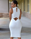 Back Hollow Out Sleeveless Summer Dress