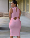 Back Hollow Out Sleeveless Summer Dress
