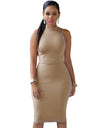 Back Hollow Out Sleeveless Summer Dress