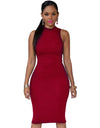 Back Hollow Out Sleeveless Summer Dress