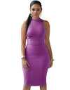 Back Hollow Out Sleeveless Summer Dress