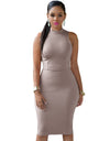 Back Hollow Out Sleeveless Summer Dress