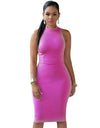 Back Hollow Out Sleeveless Summer Dress