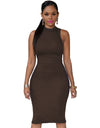 Back Hollow Out Sleeveless Summer Dress