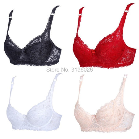 Ladies  3/4 Cup Padded transparent Brassiere Bras