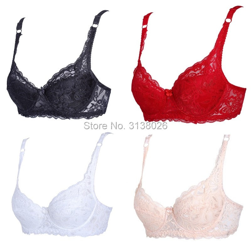 Ladies  3/4 Cup Padded transparent Brassiere Bras