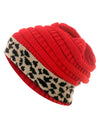 Leopard Thick Fleece Winter Beanie - Fashion Damsel