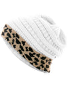 Leopard Thick Fleece Winter Beanie - Fashion Damsel