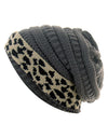 Leopard Thick Fleece Winter Beanie - Fashion Damsel