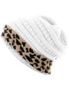 Leopard Thick Fleece Winter Beanie - Fashion Damsel