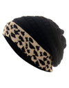 Leopard Thick Fleece Winter Beanie - Fashion Damsel