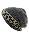 Leopard Thick Fleece Winter Beanie - Fashion Damsel
