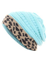 Leopard Thick Fleece Winter Beanie - Fashion Damsel